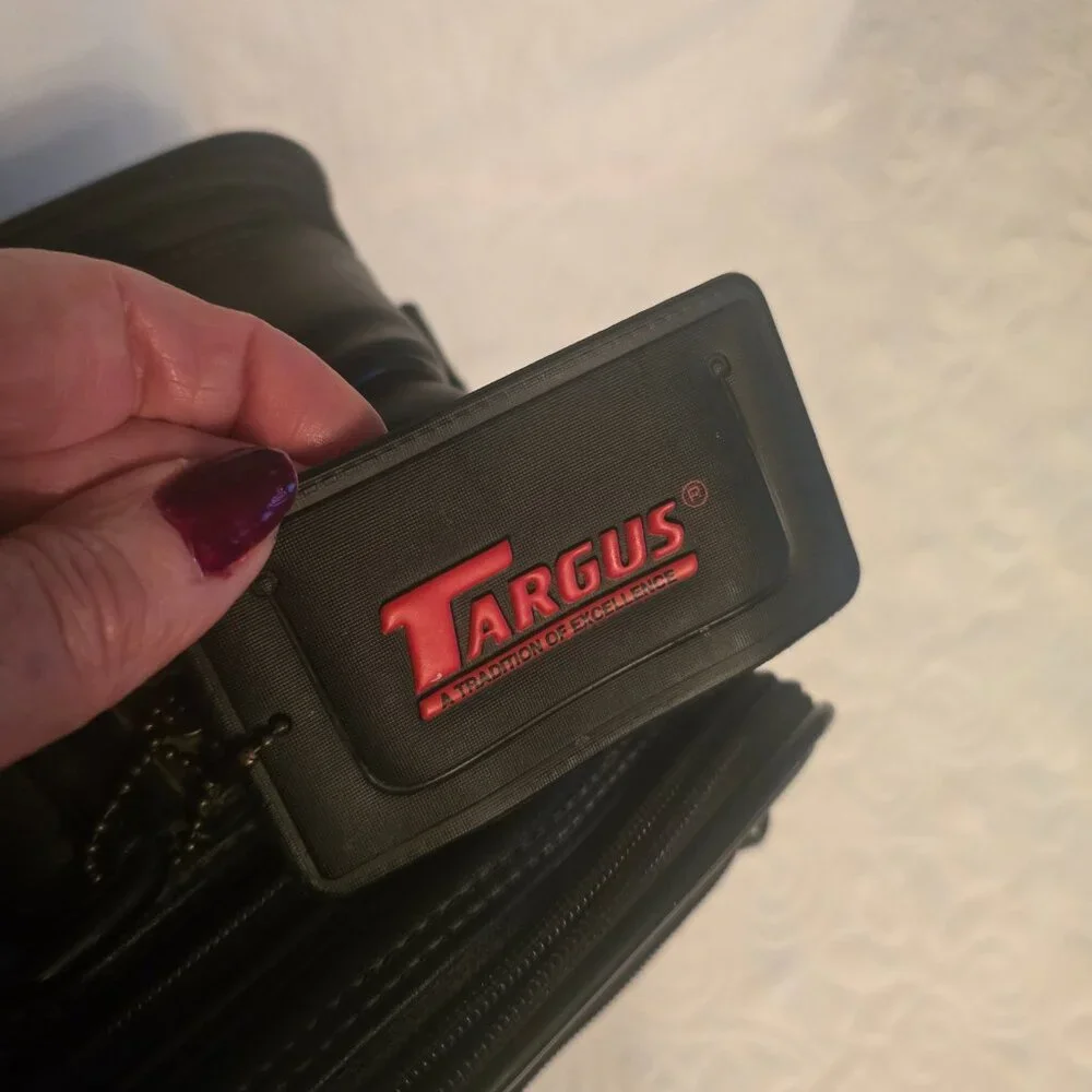 Targus 100% Genuine Leather Men's Briefcase Laptop Bag 14